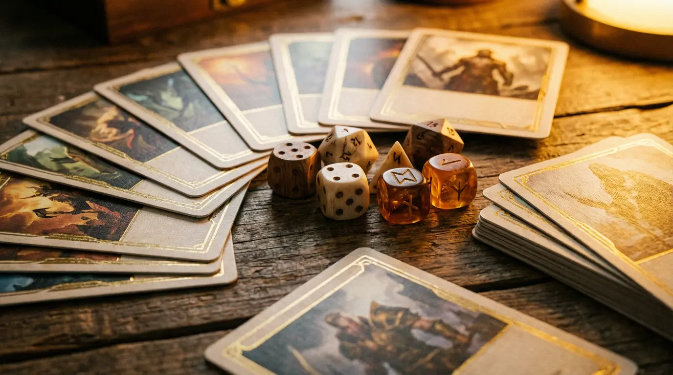Premium board game components — Velvet Council