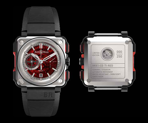 ceramic case fake Bell & Ross BR - X1 Skeleton Chronograph Red Edition