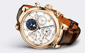 Silverd Dial IWC Da Vinci Perpetual Calendar Chronograph Replica Watches