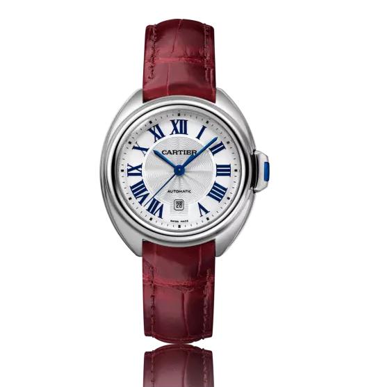 The 31 mm fake Clé De Cartier WSCL0016 watches are made from stainless steel.