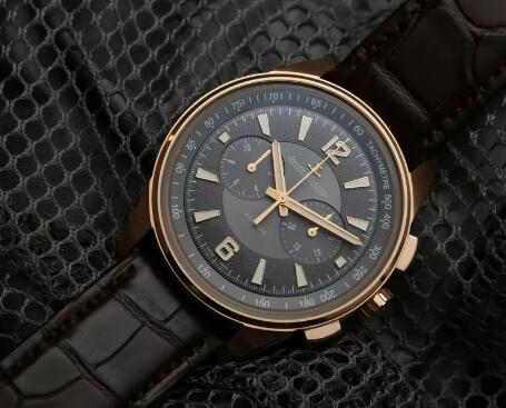 Swiss-made knock-off watches present dark grey dials.