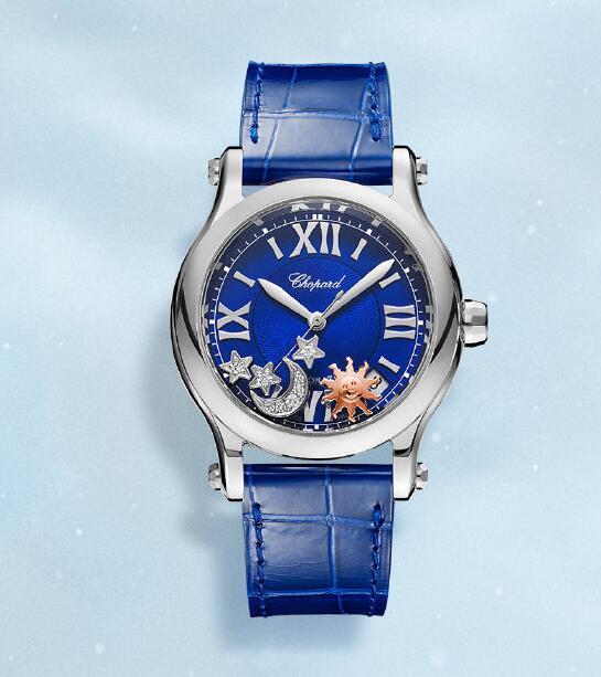 Swiss-made imitation watches are corresponding with blue straps.