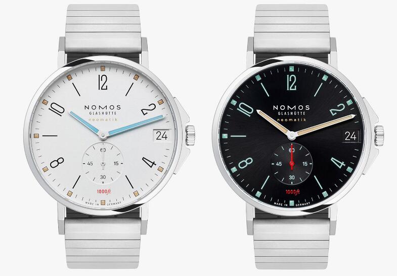 Swiss replication watches online have the dials in black or white.
