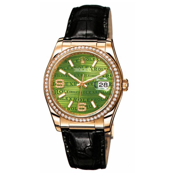 The 18ct gold fake watches are decorated with diamonds.
